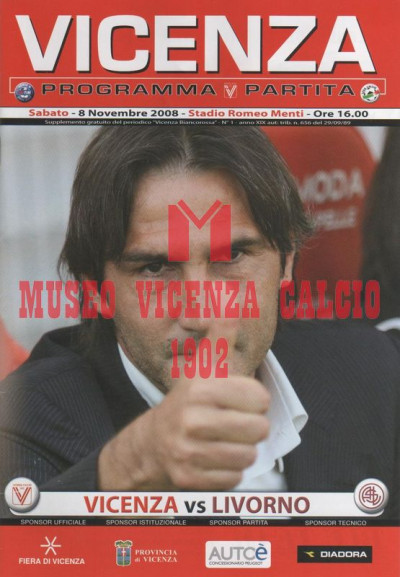 Programma Vicenza-Livorno 8-11-2008