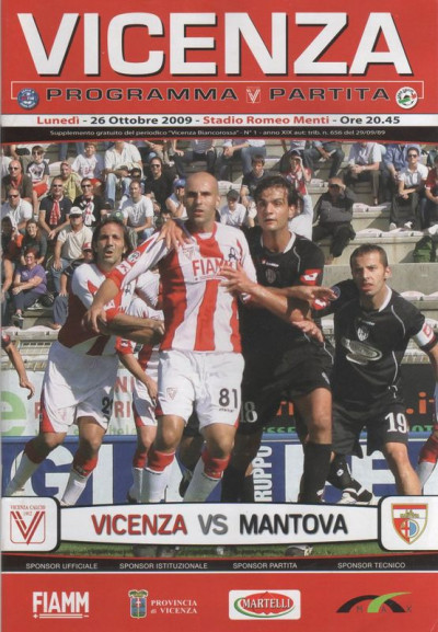 Programma Vicenza-Mantova 26-10-2009