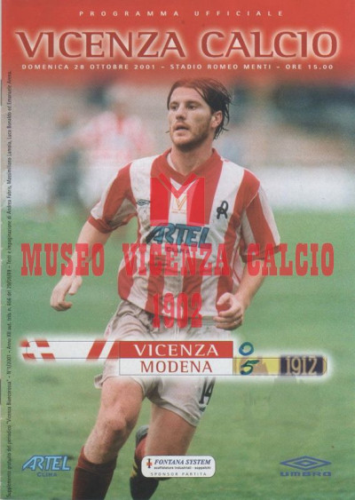 Programma Vicenza-Modena 28-10-2001