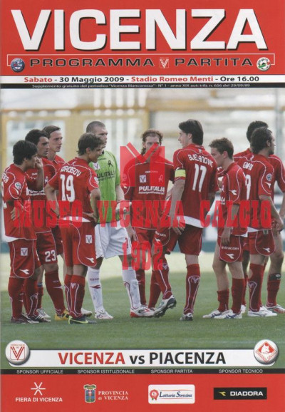 Programma Vicenza-Piacenza 30-5-2009