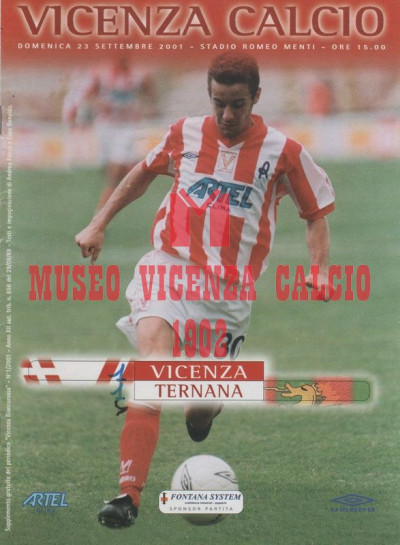 Programma Vicenza-Ternana 23-09-2001