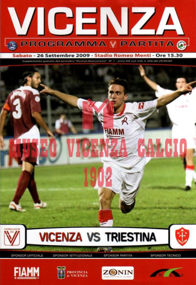 Programma Vicenza-Triestina 26-9-2009