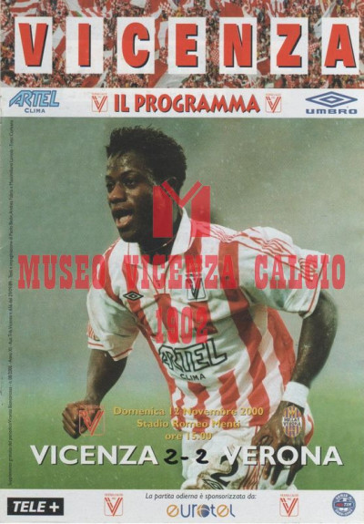 Programma Vicenza-Verona 12-11-2000