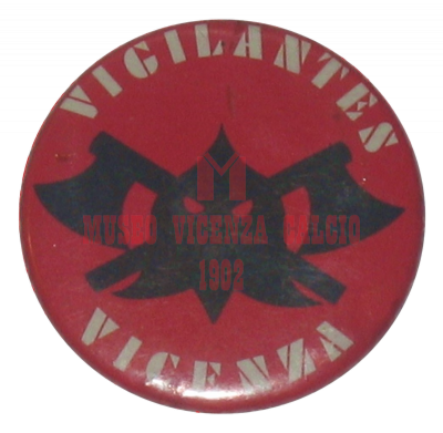 Spilla Vigilantes Vicenza anni '80