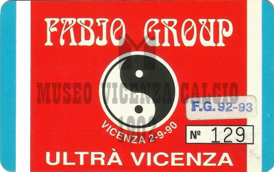 Tessera Fabio Group 1992-93
