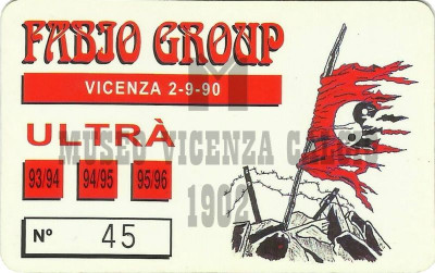 Tessera Fabio Group 1993-94 ; 1994-95 ; 1995-96
