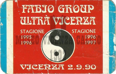 Tessera Fabio Group 1995-96 ; 1996-97