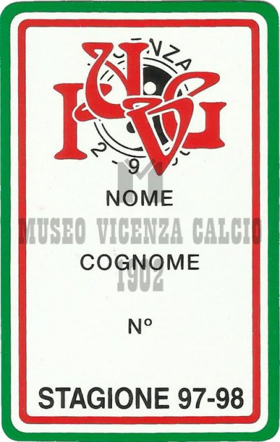 Tessera Fabio Group 1997-98