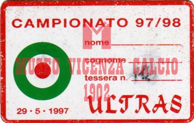 Tessera Ultras 1993, 1997-98