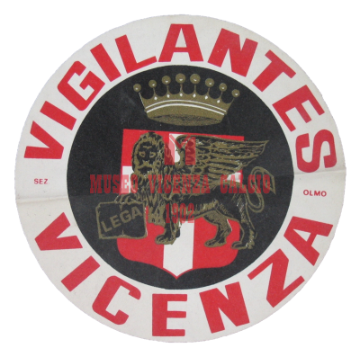 Patch per giubbotto, Vigilantes Vicenza sez. Olmo