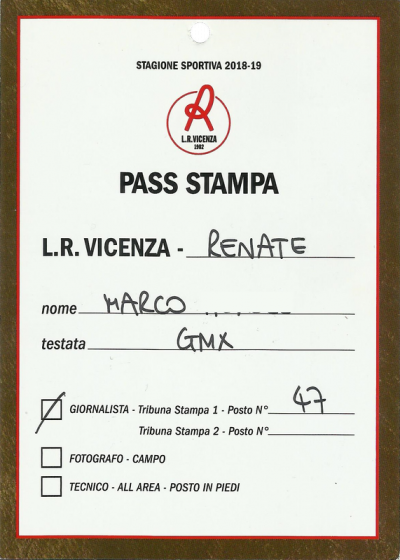 Pass stampa 2018-19