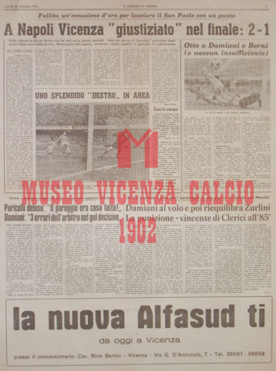Il Giornale di Vicenza 26-11-1973