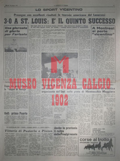 Il Giornale di Vicenza 10-6-1971