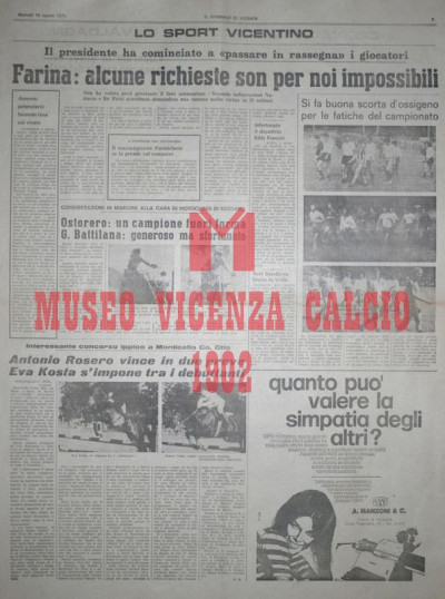 Il Giornale di Vicenza 10-8-1971
