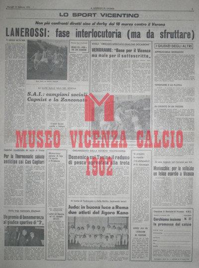 Il Giornale di Vicenza 13-2-1973