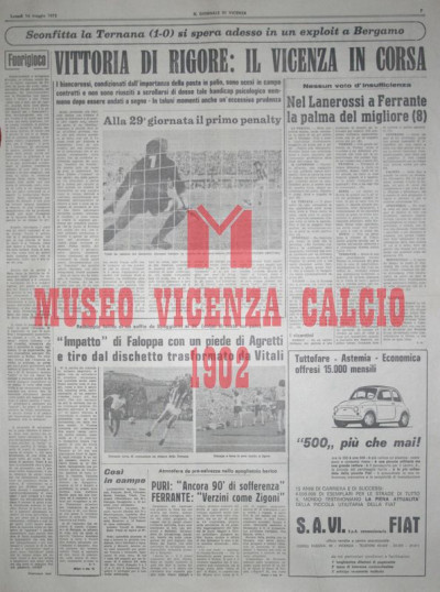 Il Giornale di Vicenza 14-5-1973