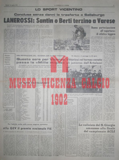 Il Giornale di Vicenza 16-4-1971