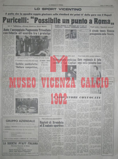 Il Giornale di Vicenza 17-2-1973