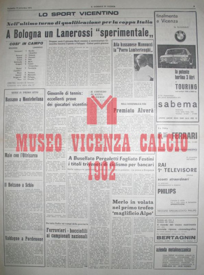 Il Giornale di Vicenza 19-9-1971