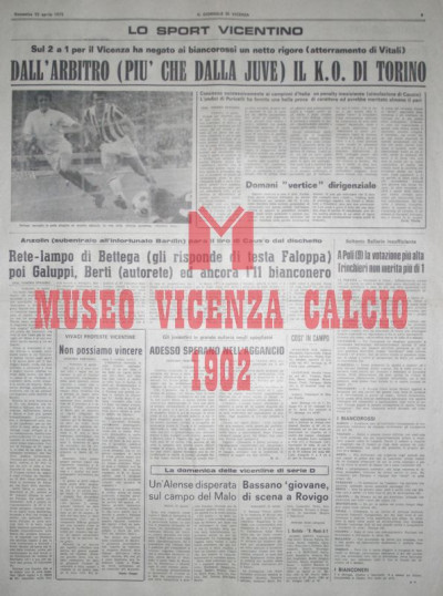 Il Giornale di Vicenza 22-4-1973
