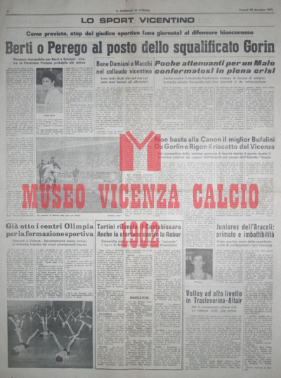 Il Giornale di Vicenza 28-12-1973