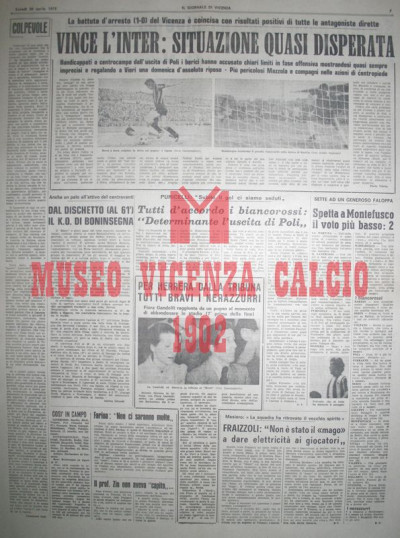 Il Giornale di Vicenza 30-4-1973