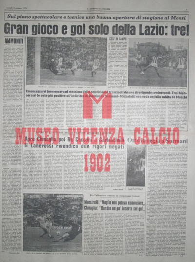 Il Giornale di Vicenza 8-10-1973