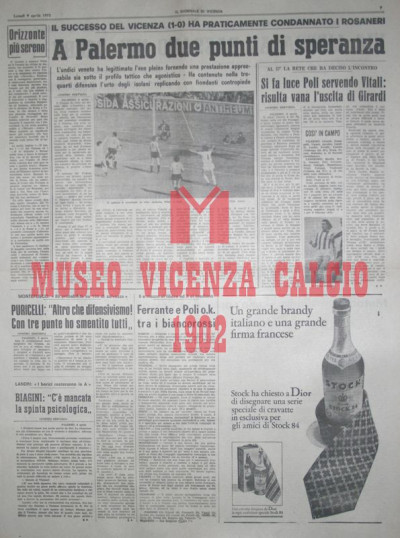 Il Giornale di Vicenza 9-4-1973