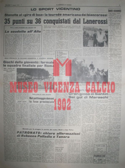 Il Giornale di Vicenza 9-6-1971