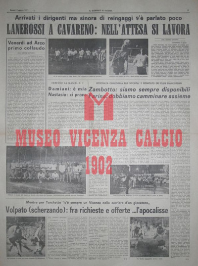 Il Giornale di Vicenza 9-8-1971