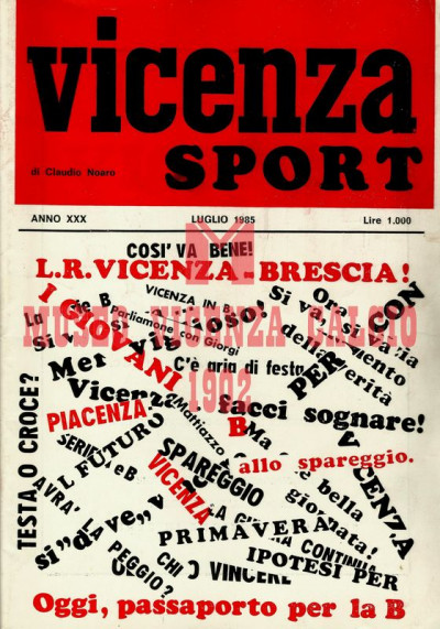 Sport Vicenza luglio 1985