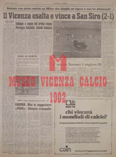 Il Giornale di Vicenza 11-3-1974