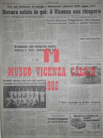 Il Giornale di Vicenza 16-9-1974