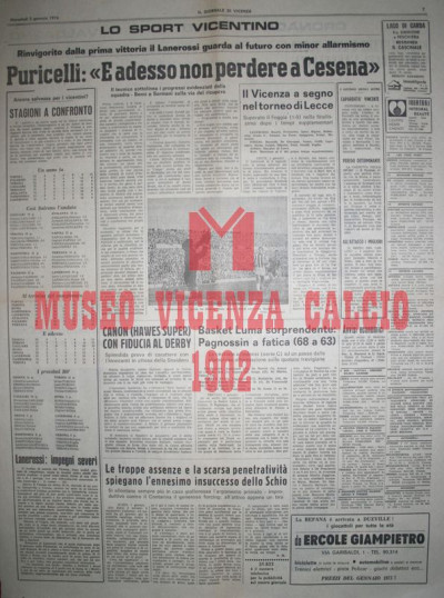 Il Giornale di Vicenza 2-1-1974