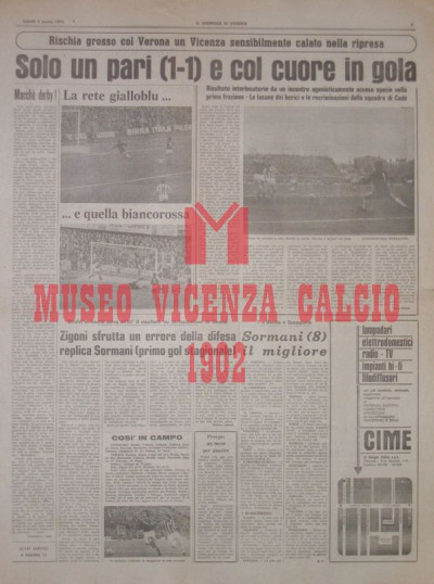 Il Giornale di Vicenza 4-3-1974