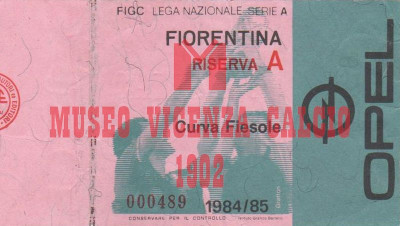 1984-85 Vicenza-Piacenza spareggio a Firenze promozione in serie B