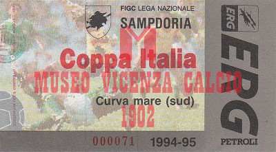 1994-95 Coppa Italia Sampdoria-Vicenza