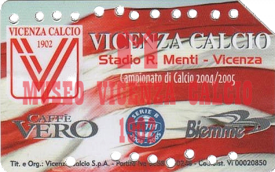 Abbonamento stadio 2004-05 Tribuna