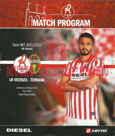 Programma Vicenza-Ternana 6-3-2022